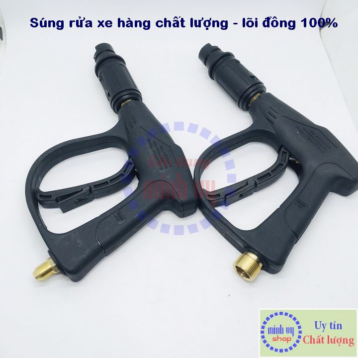 Sung Xịt Rửa xe đầu béc mỏ vịt- chuôi ren 14mm / ren22mm - lõi đồng 100% -SGnganMV