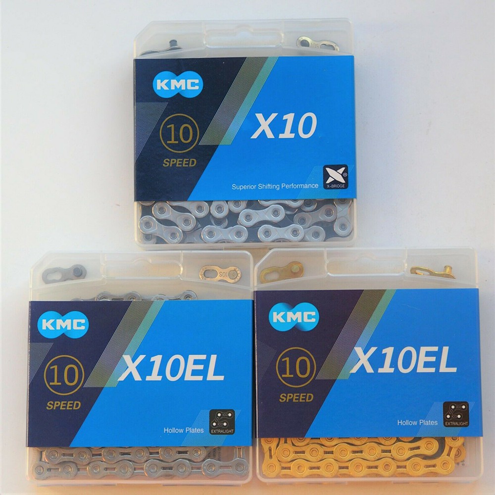 Dây Xích Xe Đạp Shimano MTB KMC X10 X10EL 10 Tốc Độ 116 Mối Nối Dài