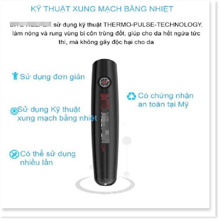 Thiết bị triệt tiêu vết côn trùng cắn dùng pin tiểu