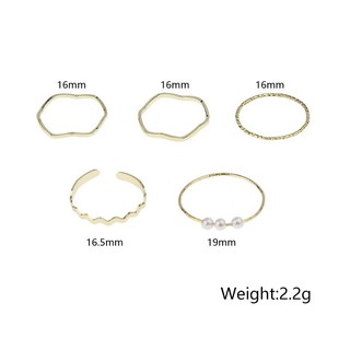 Set 5 nhẫn vàng