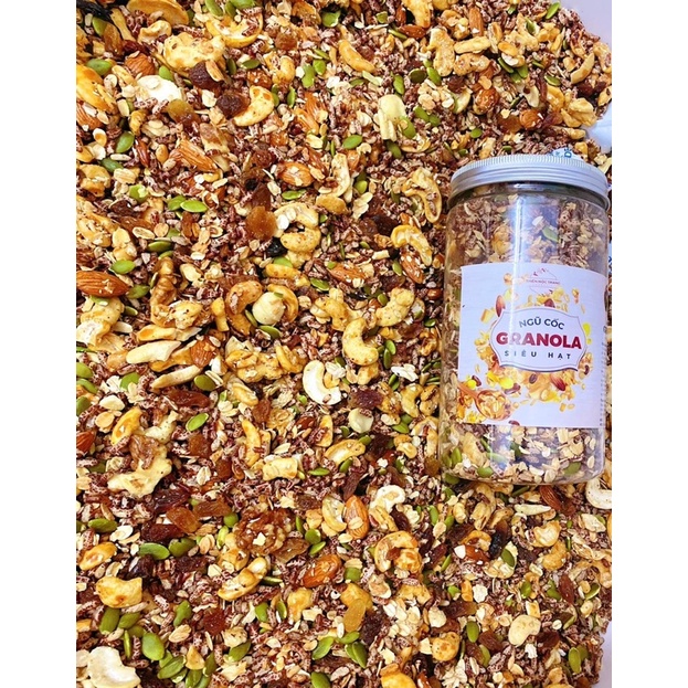 Ngũ cốc Granola Thiên Mộc Trang ( Hũ 500-570gram)