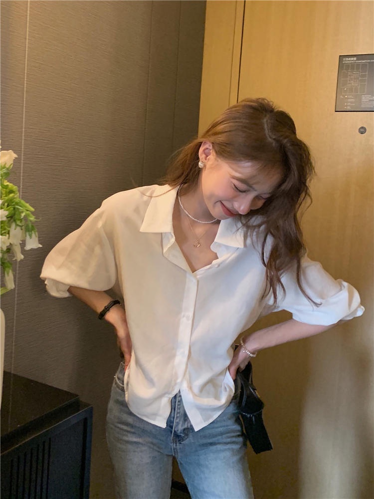 Áo Sơ Mi Nữ Tay Dài Buộc Dây Sau Lưng 50988