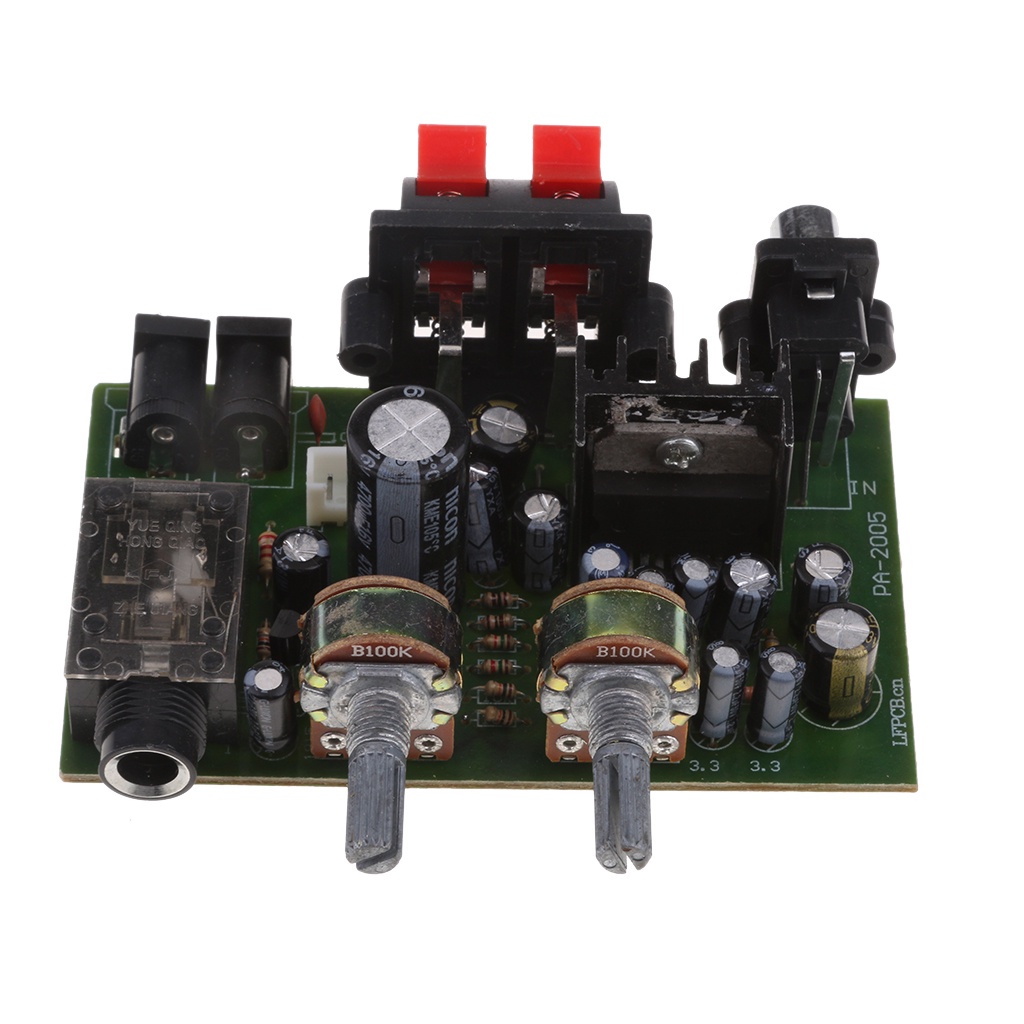 Bảng mạch khuếch đại âm thanh kỹ thuật số 2 kênh 60w tda2005 dc 12v