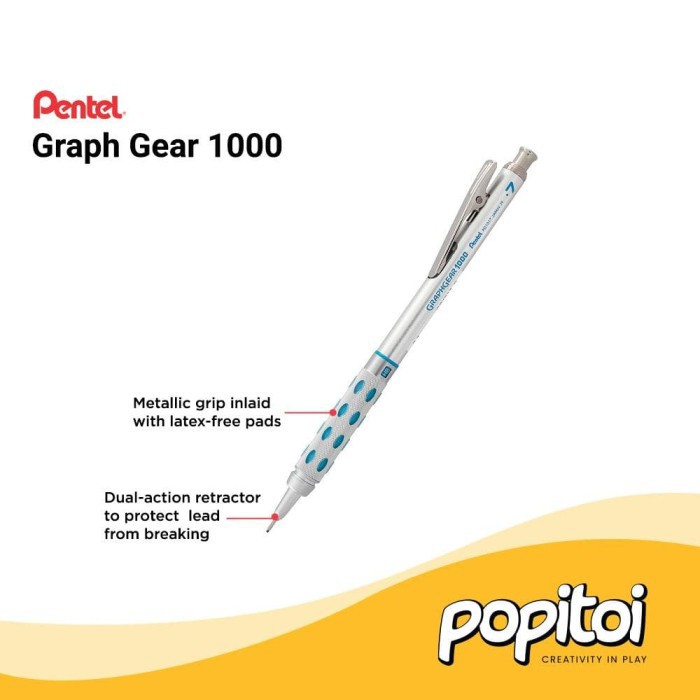 Bút Chì Bấm Cơ Học Pentel Graph Gear 1000 0.5 mm 0.5 mm Graphgear - 04mm