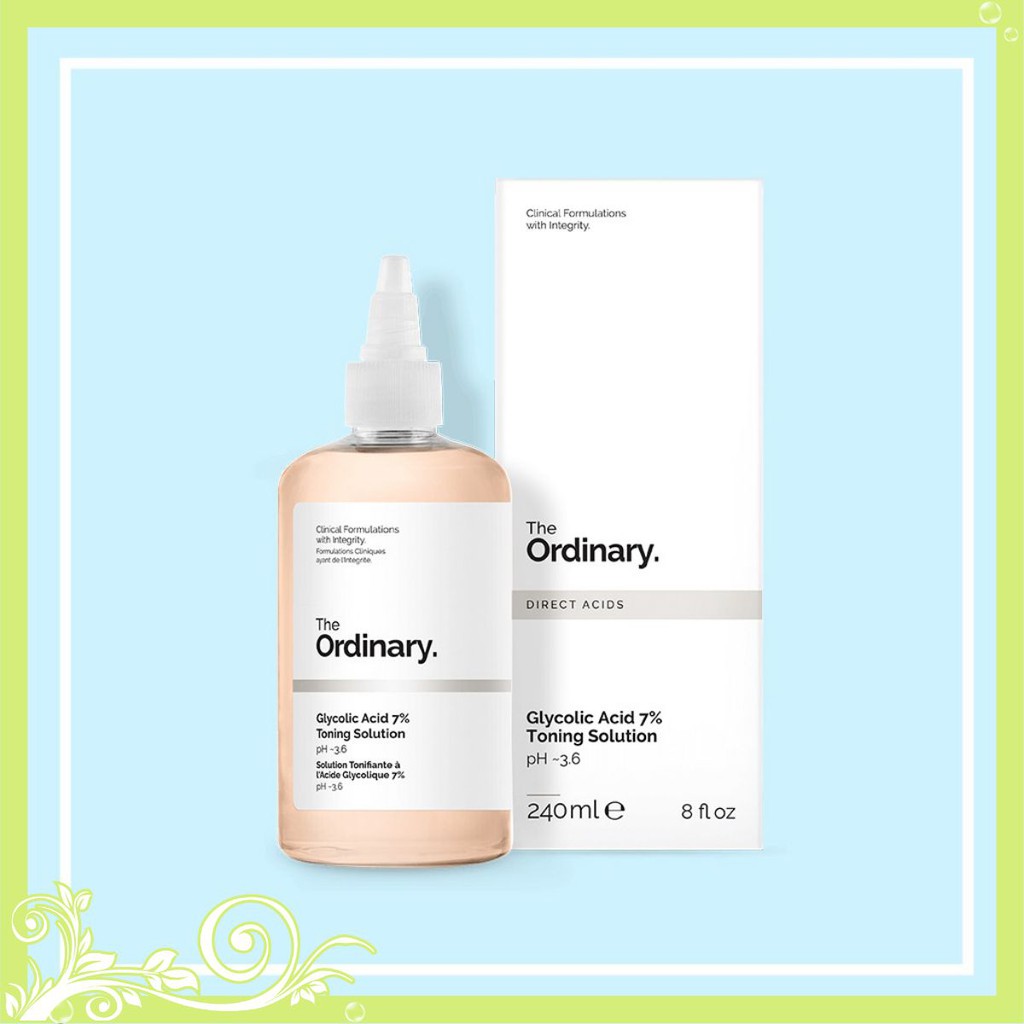 Nước hoa hồng the Ordinary Glycolic Acid 7% Toning Solution 240ml