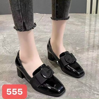 Giày moka dáng vuông gót 5cm