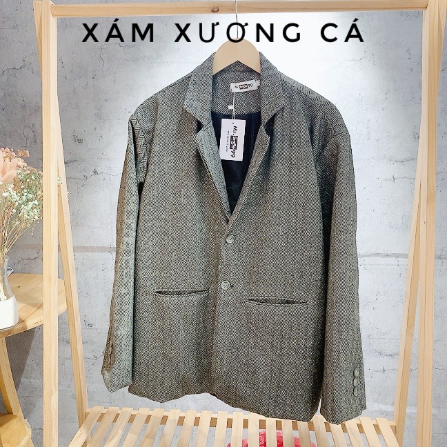 [HÌNH THẬT] ÁO KHOÁC VEST BLAZER NAM NỮ UNISEX THỜI TRANG OVER SIZE MR SMILE 99 SHOP