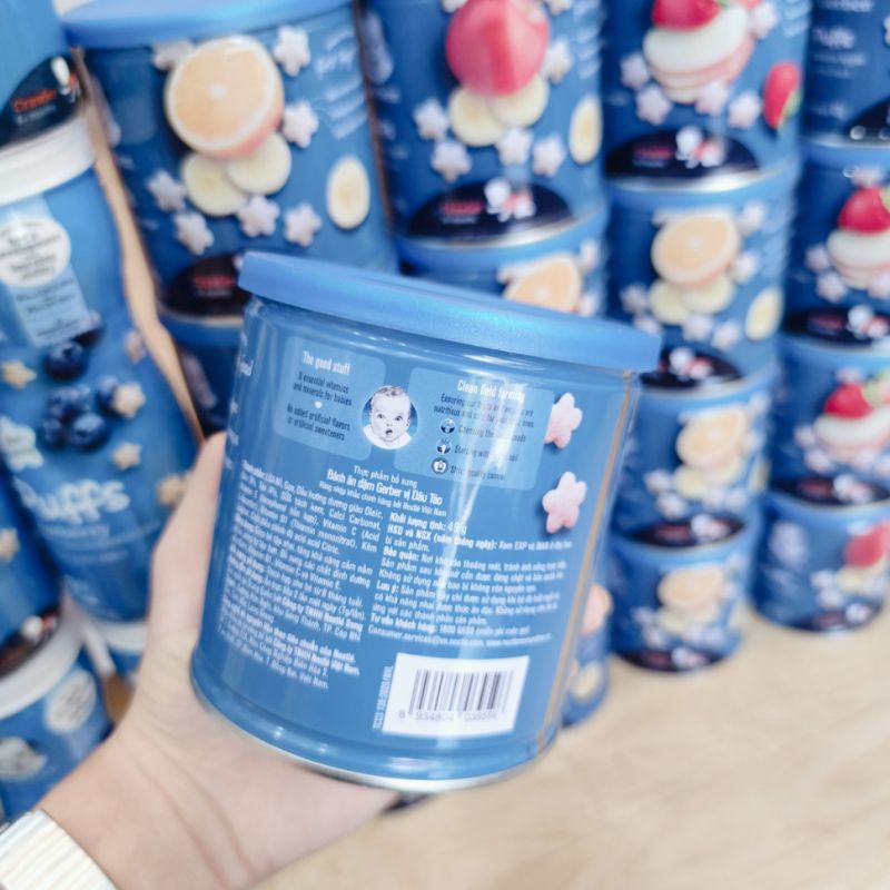 Bánh ăn dặm hình sao Gerber 49g, 8m+