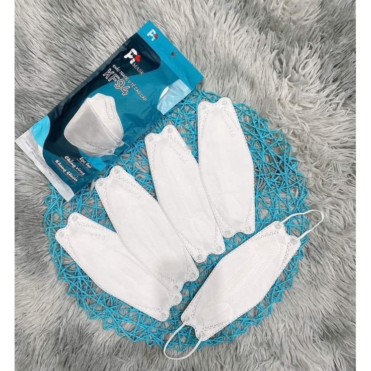 Túi 10 cái khẩu trang KF94 PT mask kháng khuẩn,4 lớp dầy dặn
