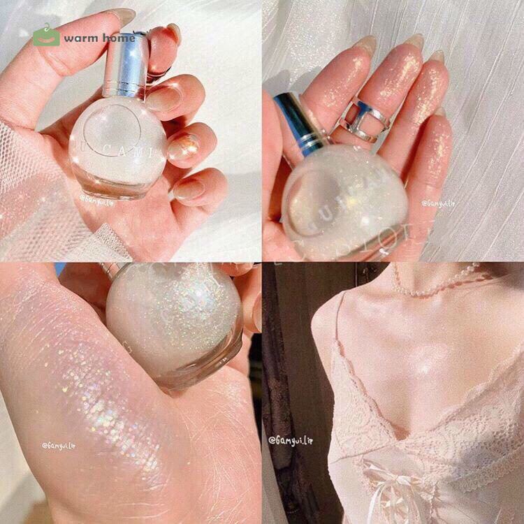 [Hàng mới về] Phấn bắt sáng dạng lỏng màu sắc kim cương lấp lánh dùng cho cơ thể