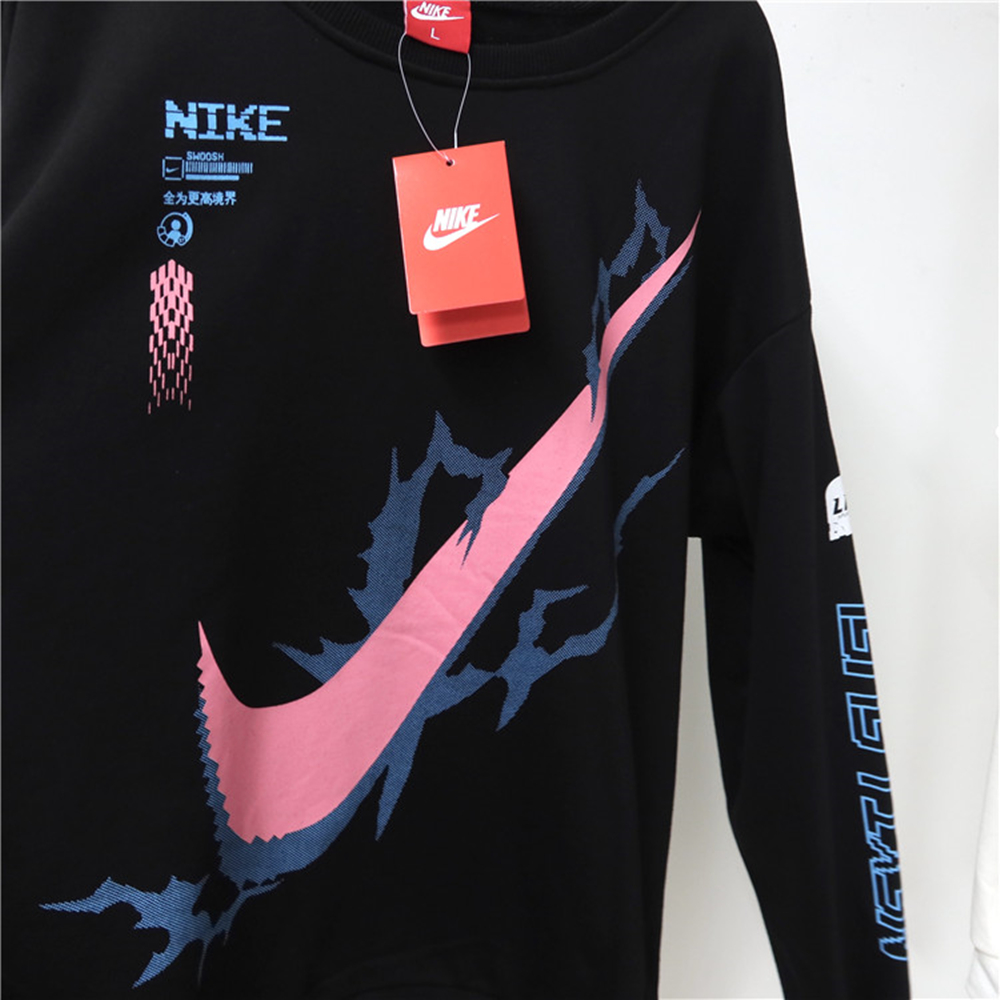 Áo sweater dáng rộng thời trang Hiphop đường phố Nike mùa thu dành cho nữ | WebRaoVat - webraovat.net.vn