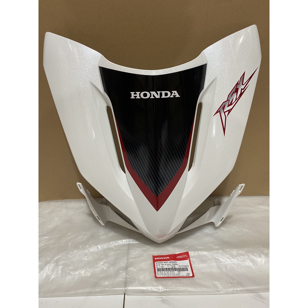 Bộ ốp mặt nạ trước HONDA WAVE RSX110 năm 2012 màu Trắng. 64200K07940ZD
