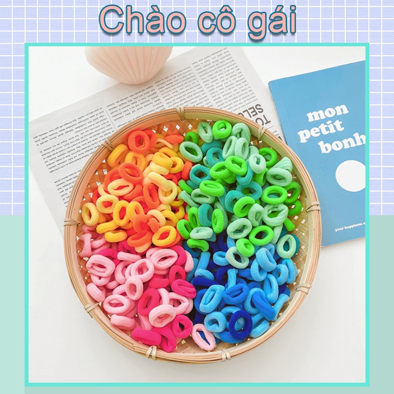 Dây Buộc Tóc Cao Su Co Giãn Không Đau Thời Trang Hàn Quốc Cho Bé Gái