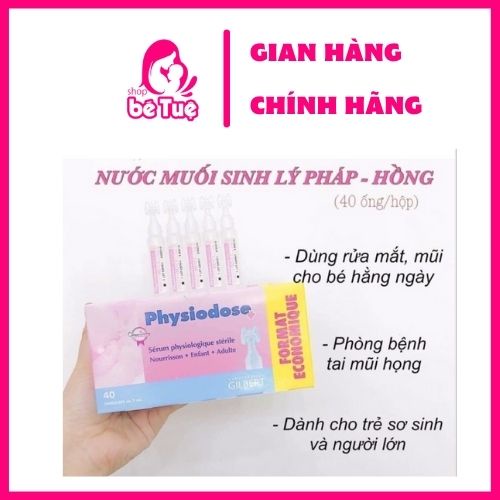 Nước muối sinh lý hồng Physiodose (Pháp)