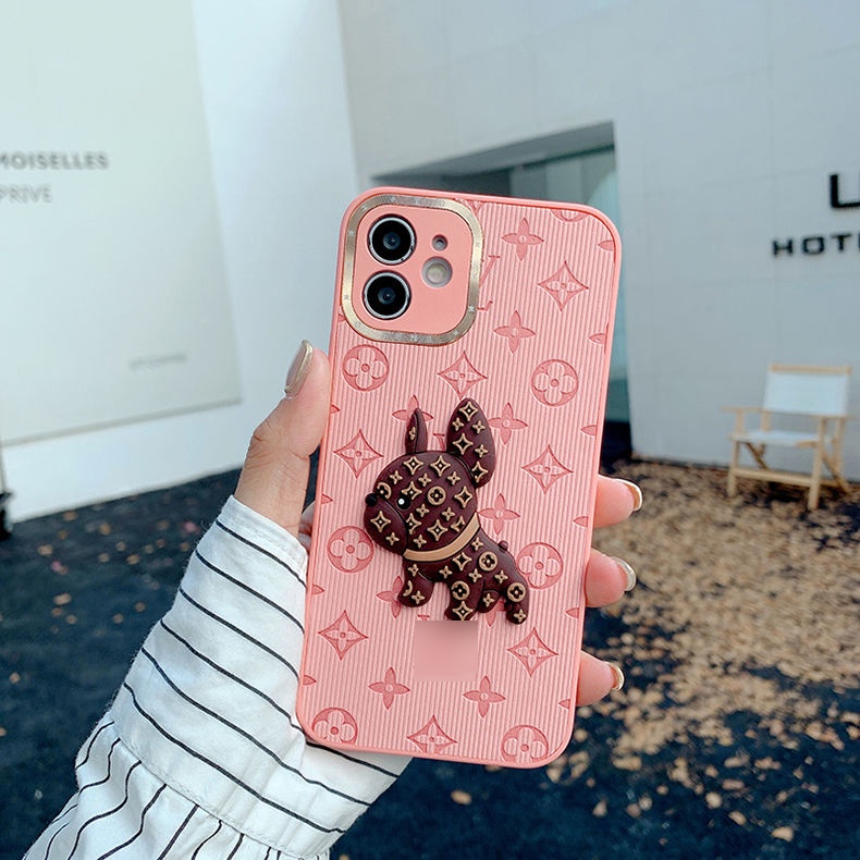 Ốp lưng iphone eo vì bulldog mạ viền camera 7plus 8plus X Xs max 11 11promax 12 12pro 12promax 13 13pro 13promax