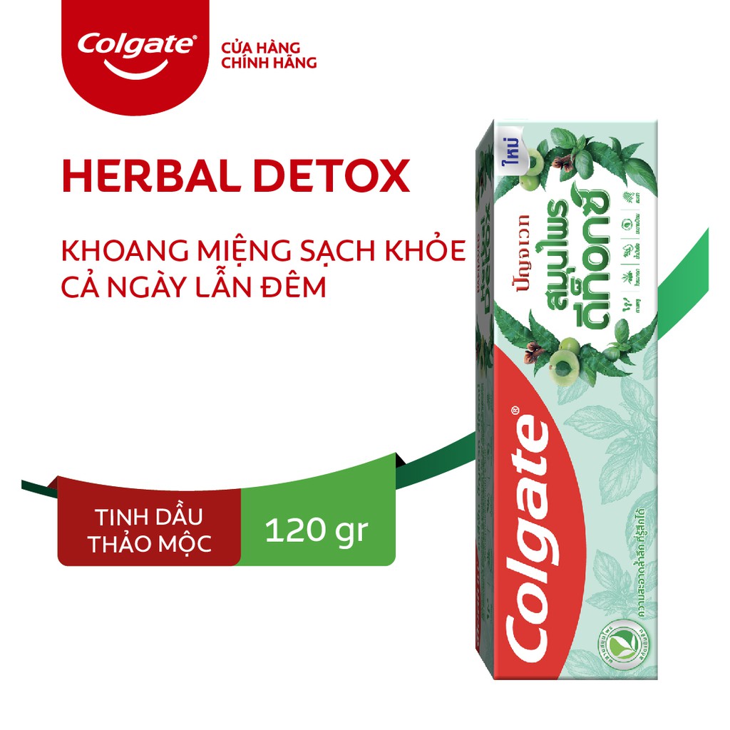 [Mã FMCGCOL giảm 8% đơn 250K] Kem đánh răng Colgate thảo mộc thiên nhiên Herbal Detox 120g