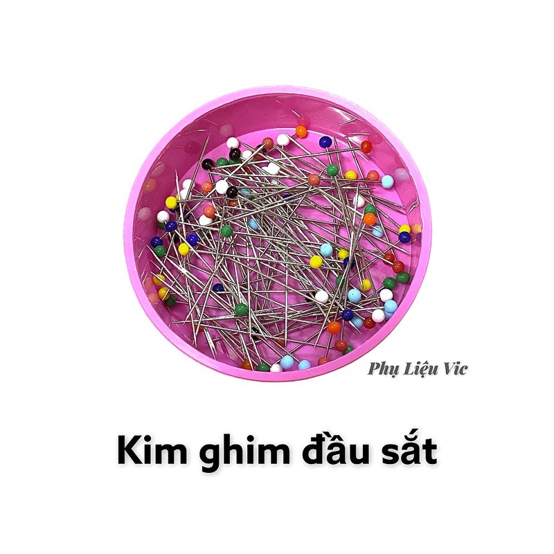 Kim ghim đầu sắt nhiều màu