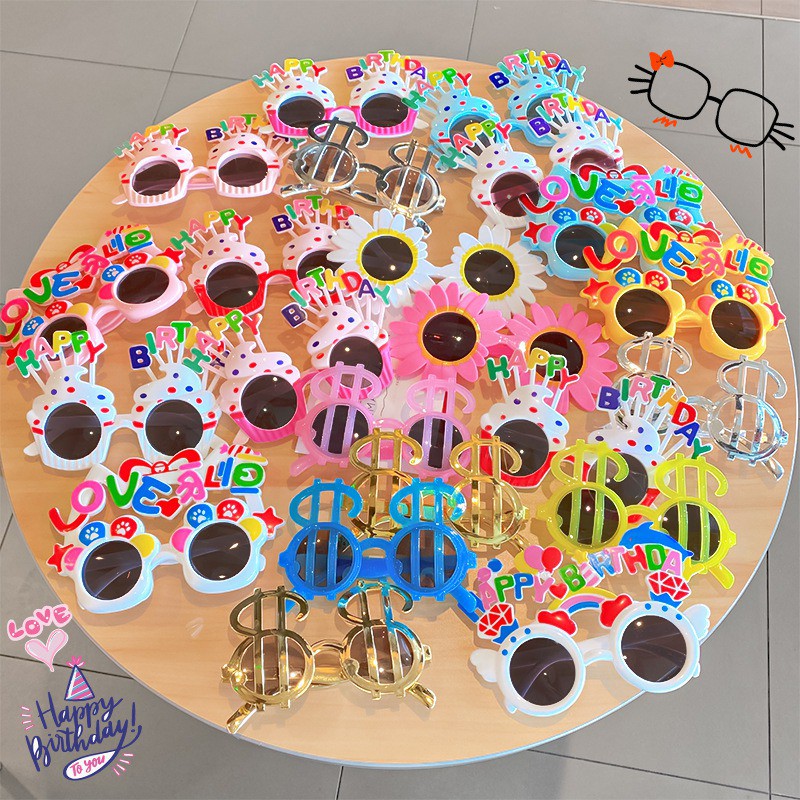 Kính Mát Họa Tiết Hoạt Hình Vui Nhộn Phong Cách Hàn Quốc Cho Bé