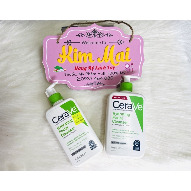 Sửa mặt Cerave Hydrating Facial Cleanser  473ml