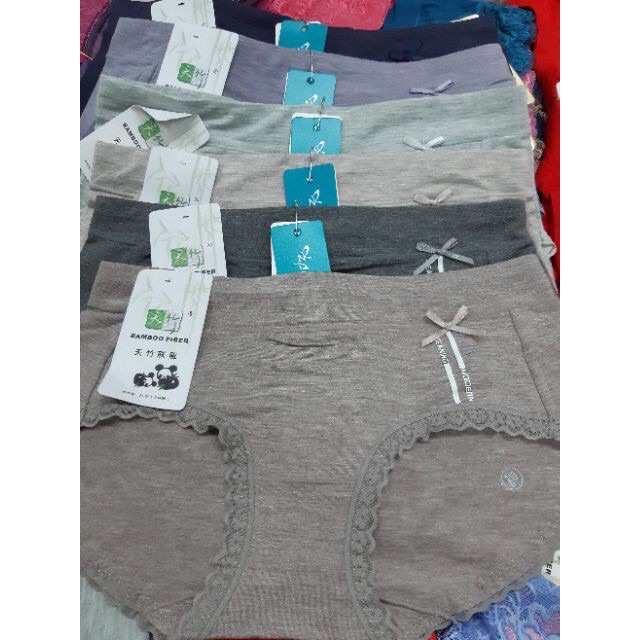 (Có ngay ảnh thật và video)combo 10 quần lót cotton kháng khuẩn BAMBO gấu trúc