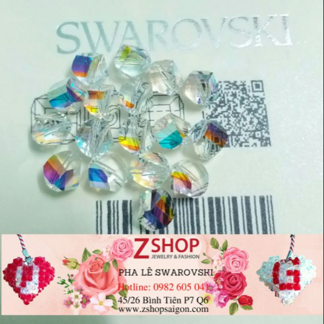 Gói Hạt pha lê nhân tạo hình Lựu 8ly