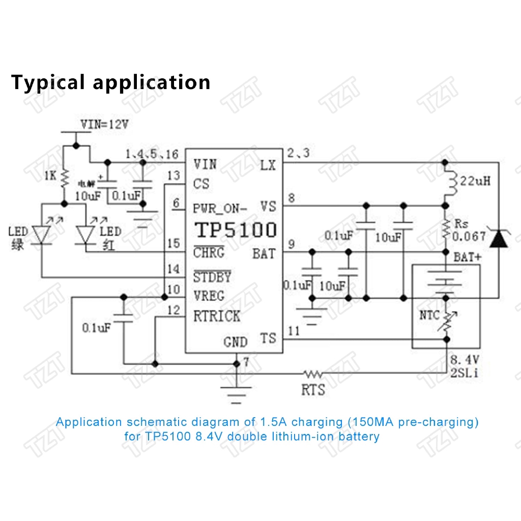 Mạch Sạc Pin Lithium Tp5100 2a 4.2v 8.4v Chuyên Dụng