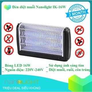 Đèn Diệt Muỗi và Côn Trùng Nanolight IK-16W (Bảo hành 3 tháng)