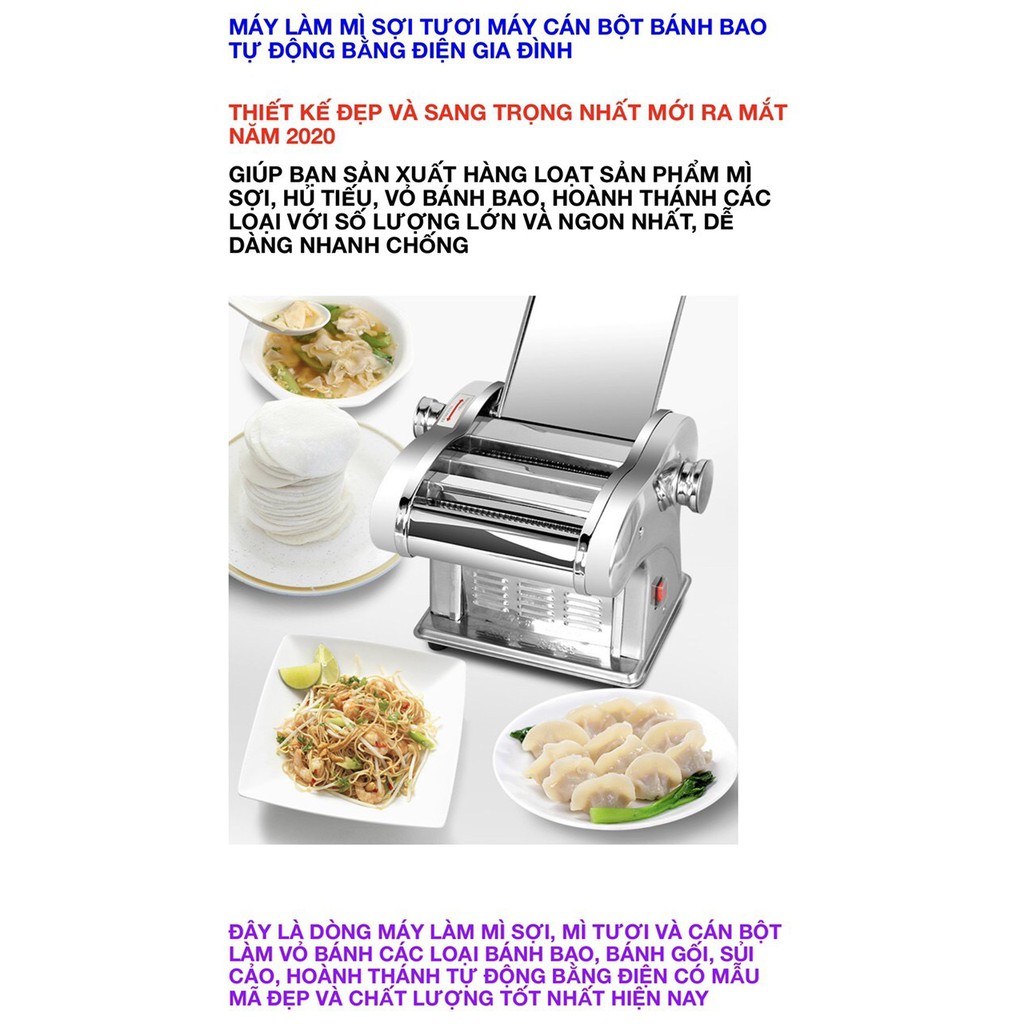 Máy cán bột cắt bột bằng điện gia đình