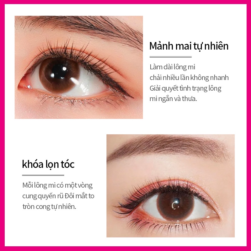 Mascara ZA 9g dạng lỏng màu đen chống thấm nước chống nhòe màu và làm xoăn dài cho mi mắt