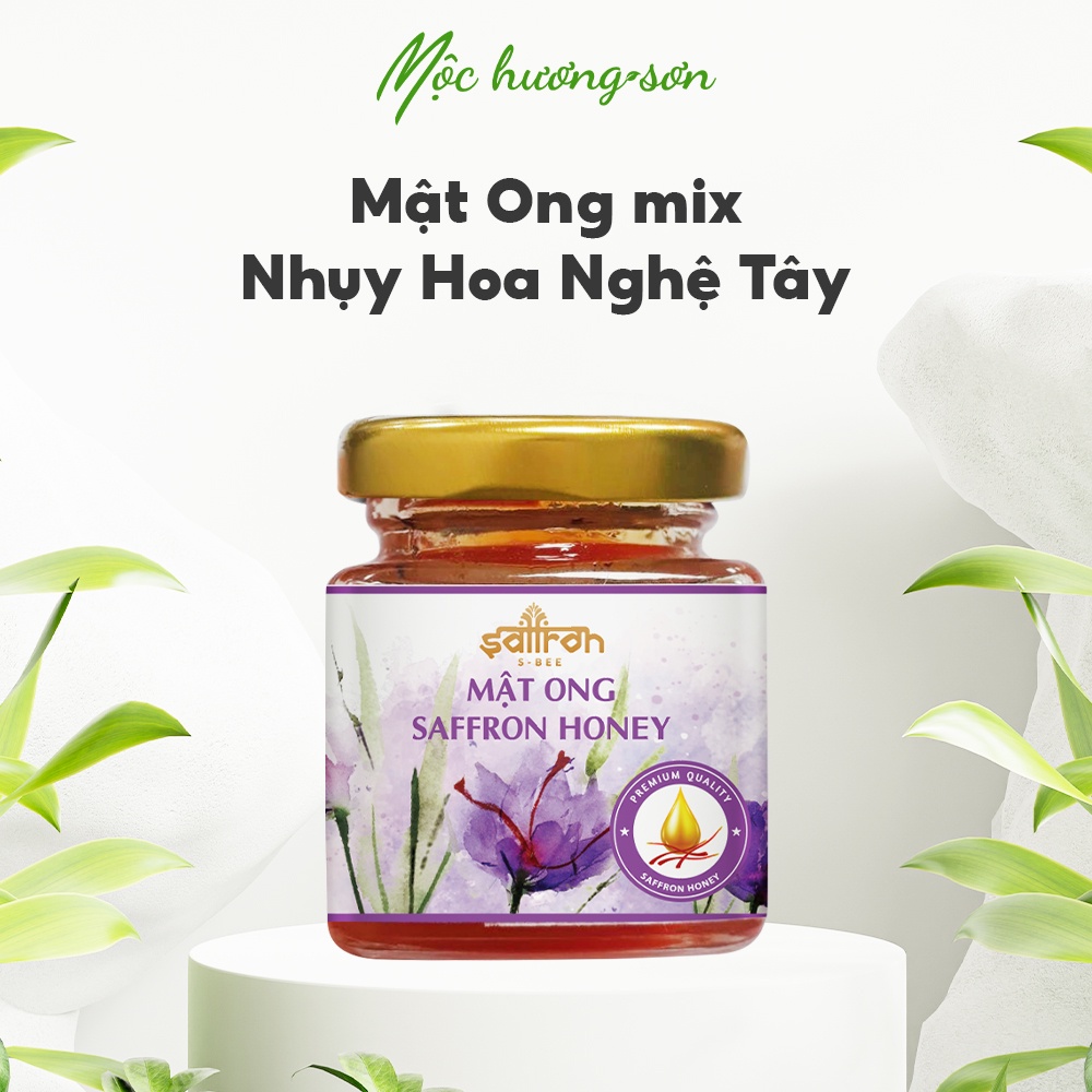 Saffron Nhụy hoa nghệ tây Iran ngâm mật ong chính hãng thương hiệu Saffron Việt Nam lọ 65gr