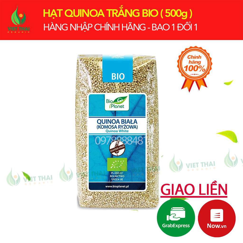 [CHẤT LƯỢNG] Hạt Diêm Mạch Trắng Bio Planet (GÓI 500G) - Quinoa Trắng HỮU CƠ SIÊU THỰC PHẨM TỐT CHO SỨC KHỎE