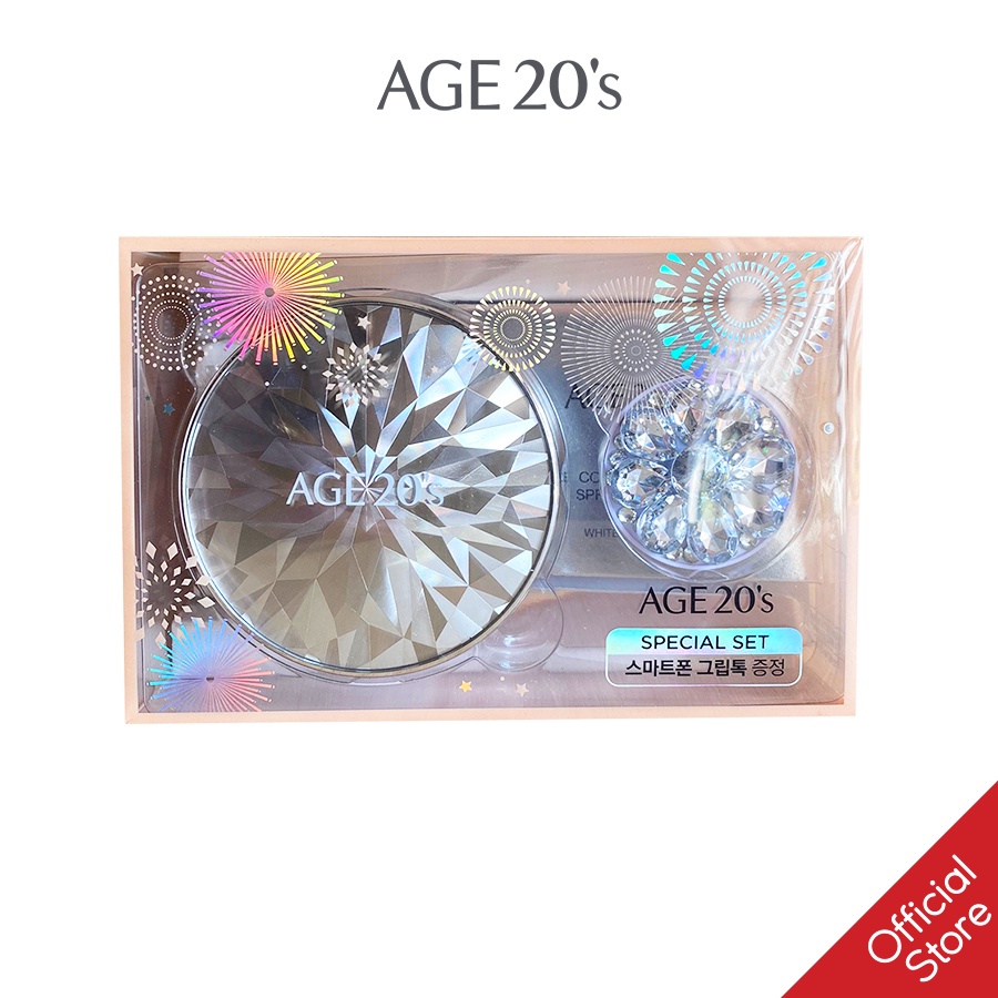 Phấn Nền Lạnh Kim Cương AGE20's Essence Cover Pact ORIGINAL SPF 50+/PA +++ 12.5g | BigBuy360 - bigbuy360.vn