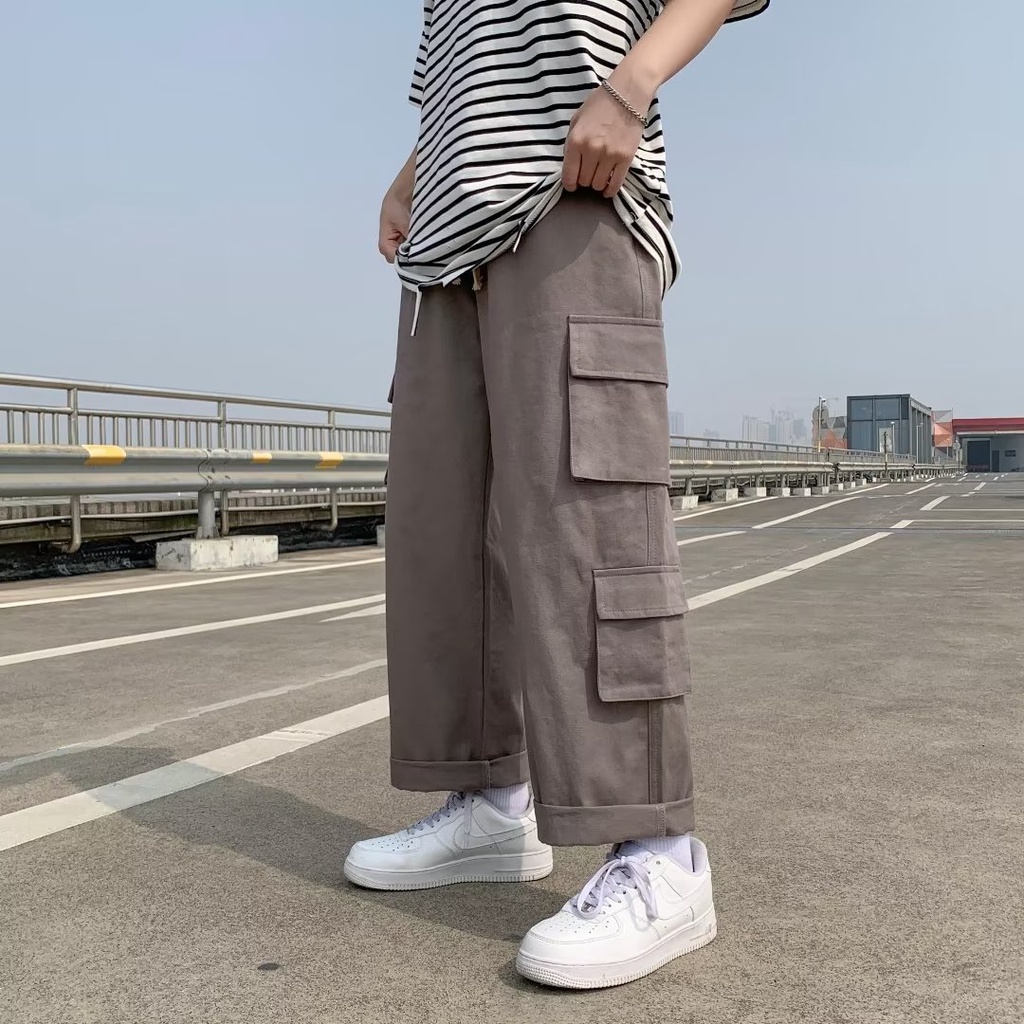 Quần ống rộng Phong Cách Hàn Quốc Dành Cho Nam