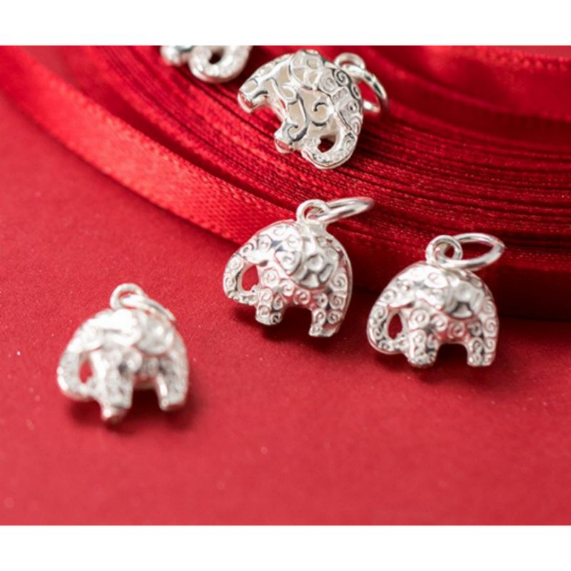 Charm bạc 925 hình voi tài lộc phúc thọ vĩnh viễn bảo hành