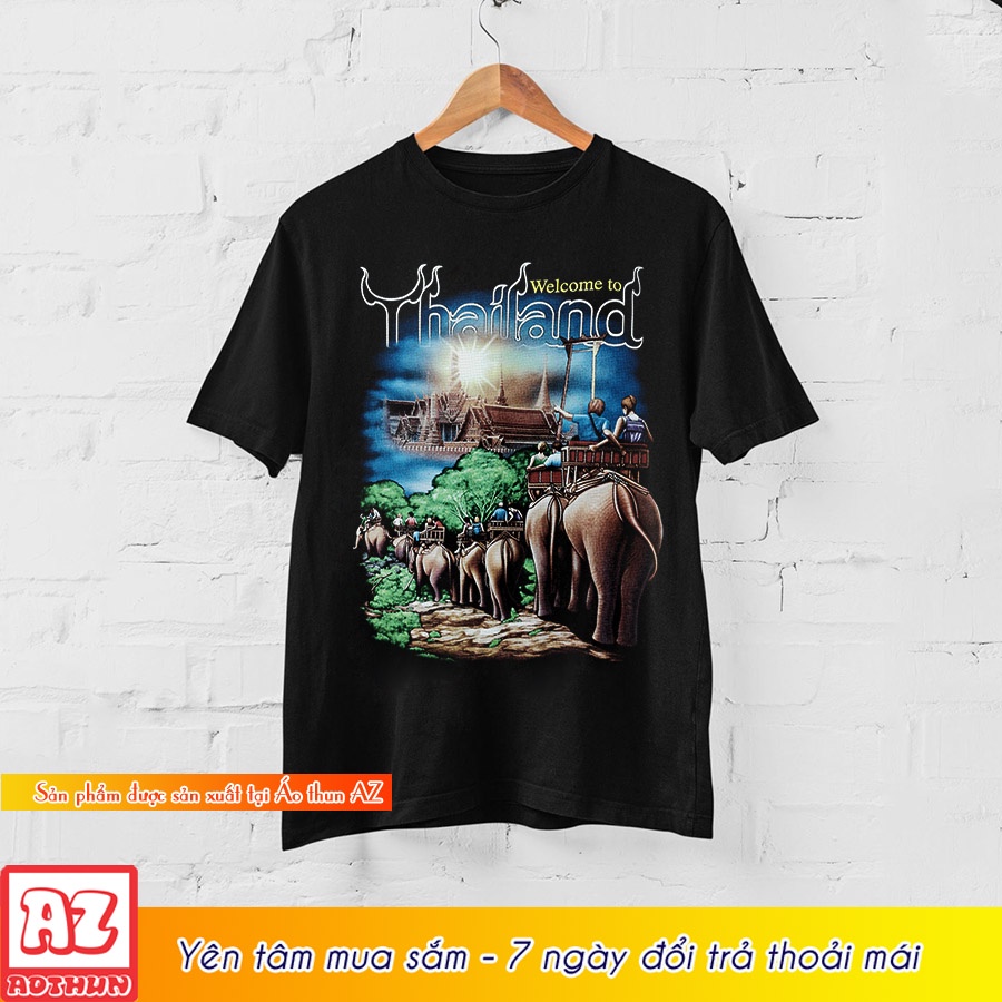 Áo thun nam nữ du lịch Thái Lan 3D - Có bigsize 4XL 5XL 6XL 7XL M3127