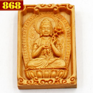 Mặt đại thế chí bồ tát 6 cm gỗ hoàng đàn