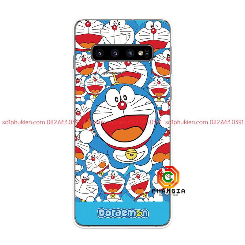 Ốp Lưng Samsung Galaxy S9 S9+ S10 S10+ Plus S10e S10 Lite dẻo in hình Doraemon đẹp