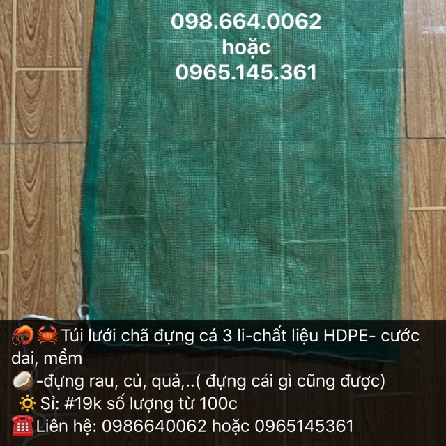 Túi lưới chã đựng cá