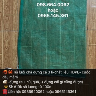 Túi lưới chã đựng cá