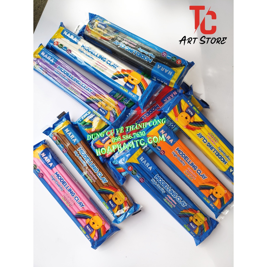 Đất sáp nặn Modelling clay / Đất sét Nara 500g