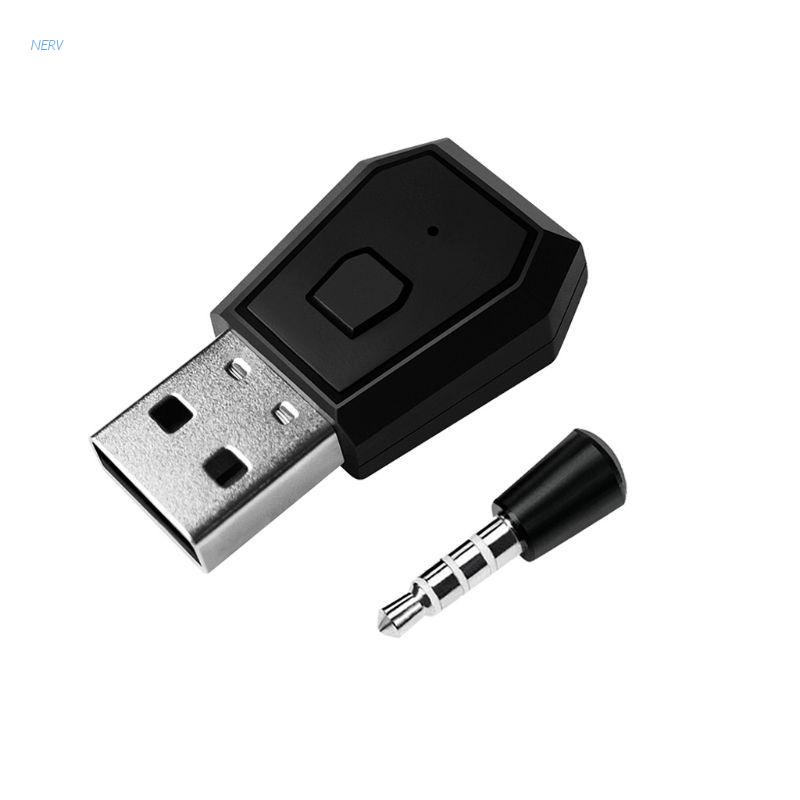 Usb Dongle Bluetooth 4.0 Không Dây Nerv 3.5mm Cho Tay Cầm Chơi Game Ps4