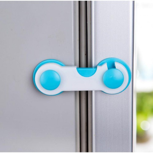 [Sỉ 2.7k] Khóa Chốt Cài Tủ Lạnh, Tủ Đồ, Ngăn Kéo Chống Kẹp Tay An Toàn Cho Bé