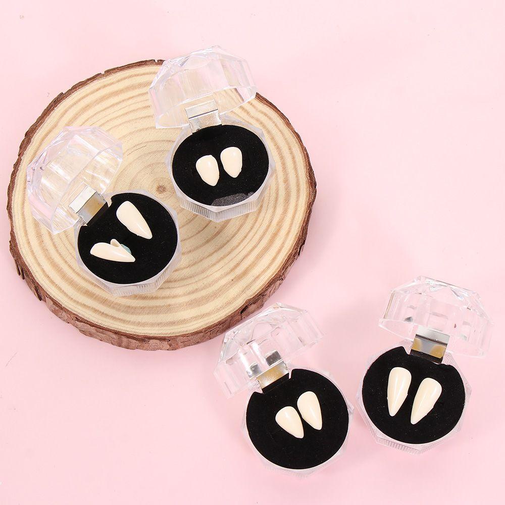 KUNHEV Răng nanh giả hóa trang ma cà rồng thú vị cho Halloween