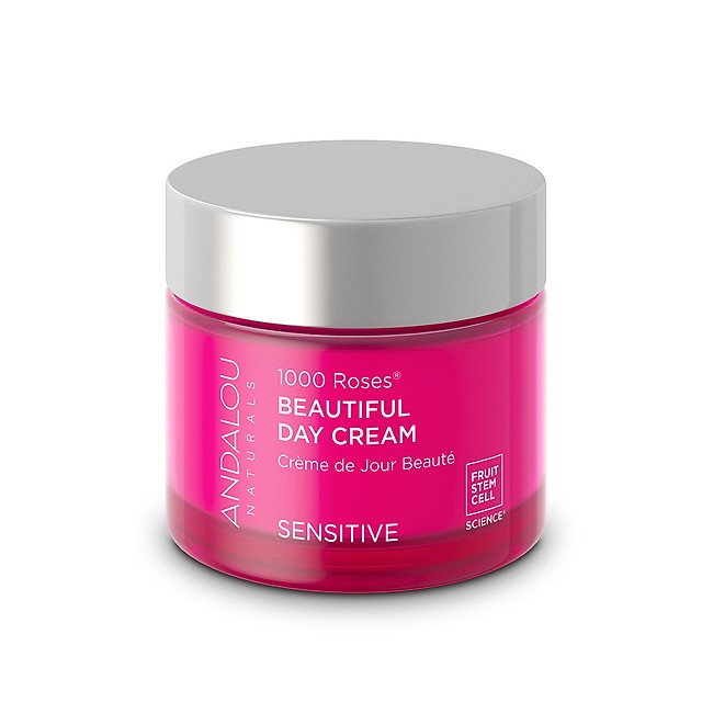 Kem Dưỡng Da Ban Ngày Cho Da Nhạy Cảm Andalou Naturals 1000 ROSES Beautiful Day Cream 50g - Bao bì không đẹp