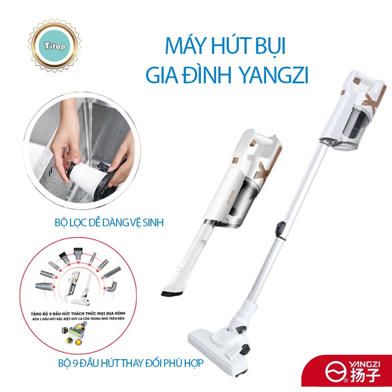 Đời Mới Nhất] Máy hút bụi cầm tay Yangzi có 3 đầu hút, vô cùng tiện lợi và lực hút cực khỏe