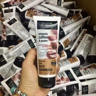 Tẩy da chết mặt Organic shop Organic coffee & powder – nga