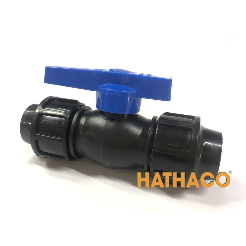 Van ống nước sạch, ống hdpe, van PP rắc co 20x20
