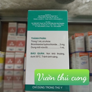 Bromhexine 100ml - Tan Đờm Hô Hấp Chó Mèo (Tặng kèm ống tiêm)