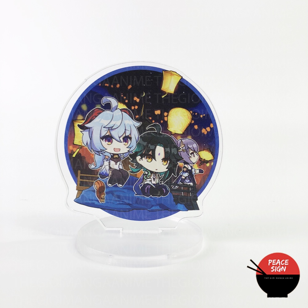 Standee Mini GENSHIN IMPACT CHIBI game tượng acrylic anime trang trí trưng bày xinh xắn