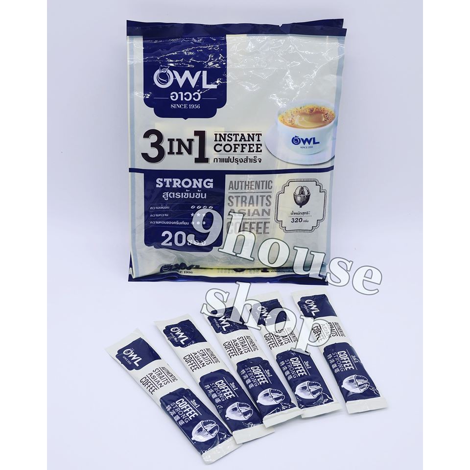 Date 9/2023 Cà Phê OWL Thái Lan (20 gói)